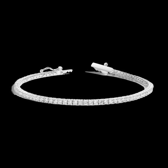 Aurate Jewelry - Aurate Sapphire Tennis Bracelet - 6.5"